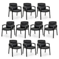 Set of 10 Waiting Room Chairs with Padded Armrests