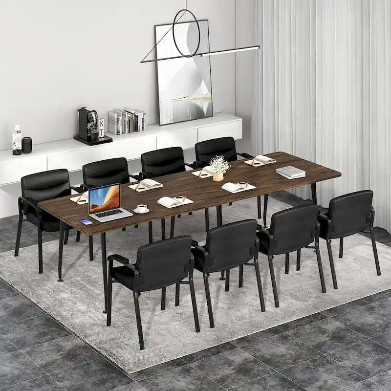 Set of 10 Waiting Room Chairs with Padded Armrests