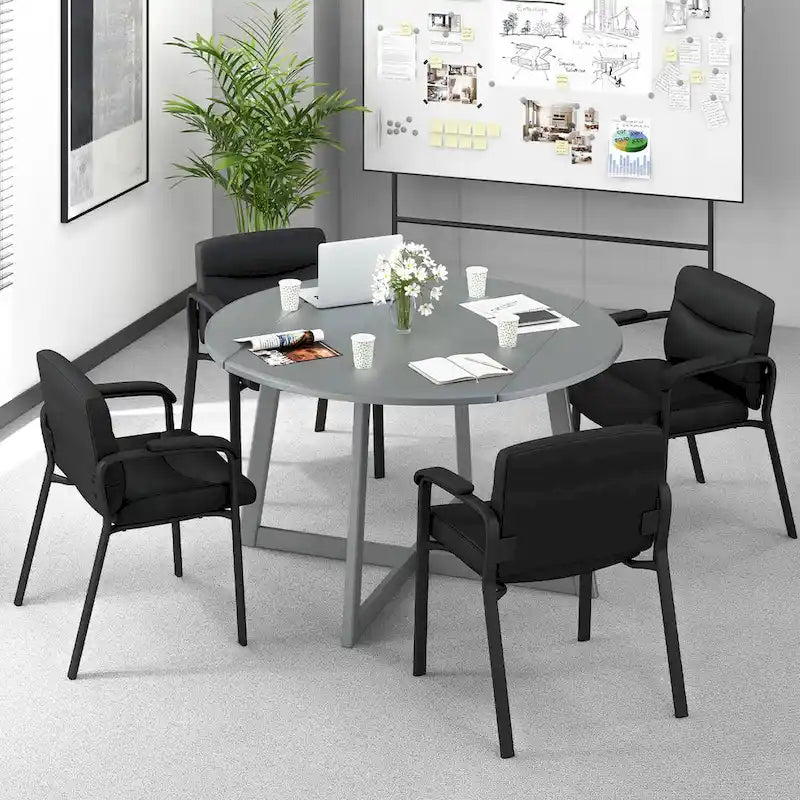 Set of 10 Waiting Room Chairs with Padded Armrests