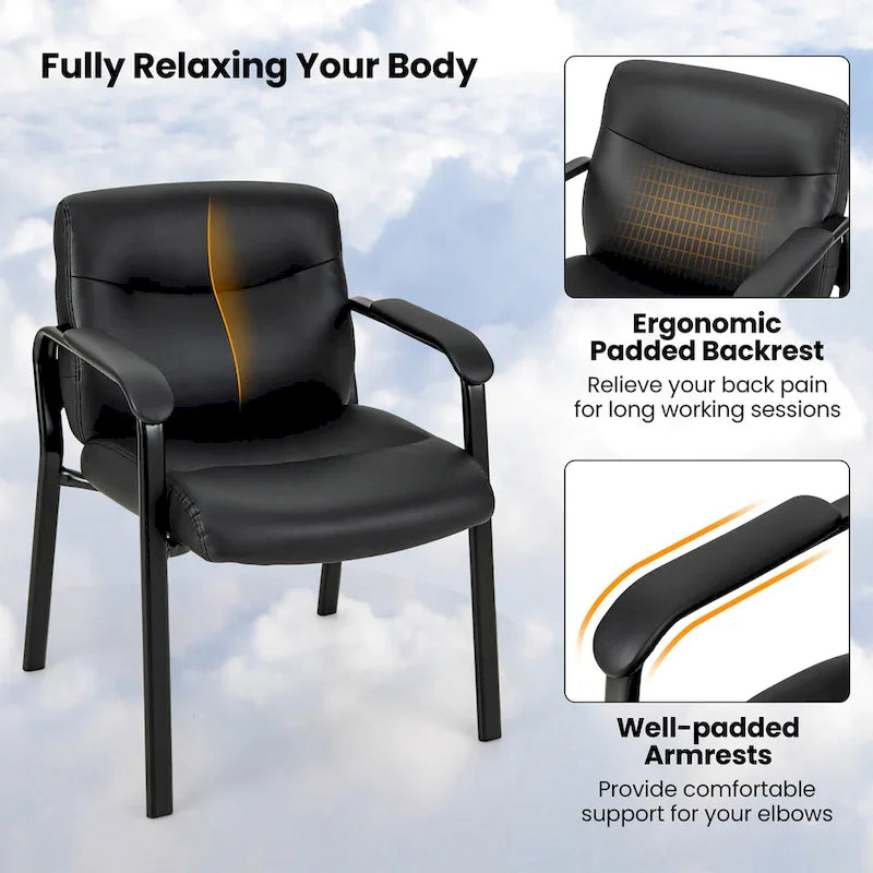 Set of 10 Waiting Room Chairs with Padded Armrests
