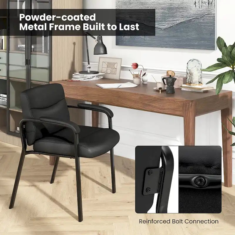 Set of 10 Waiting Room Chairs with Padded Armrests