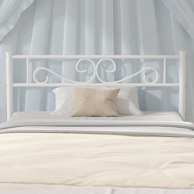 Metal Platform Bed Frame with Headboard & Footboard - Twin, Full, Queen