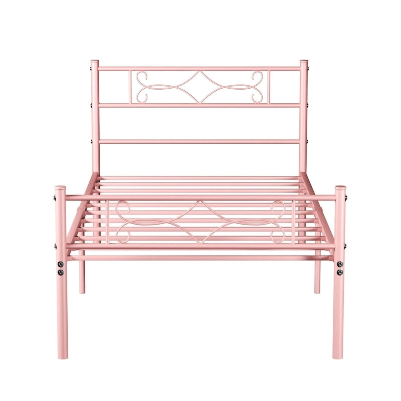Metal Platform Bed Frame with Headboard & Footboard - Twin, Full, Queen