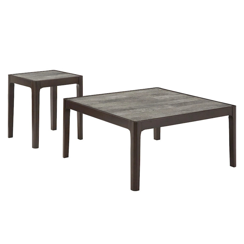 Faux Marble Top Coffee Table or Coffee and End Table Set