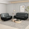 Faux Leather Upholstered 2-Piece Living Room Set