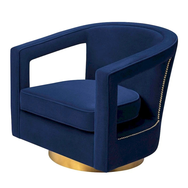 Modern Velvet Swivel Accent Chair