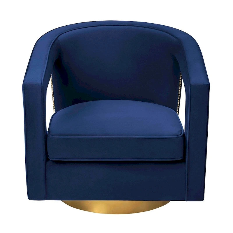 Modern Velvet Swivel Accent Chair