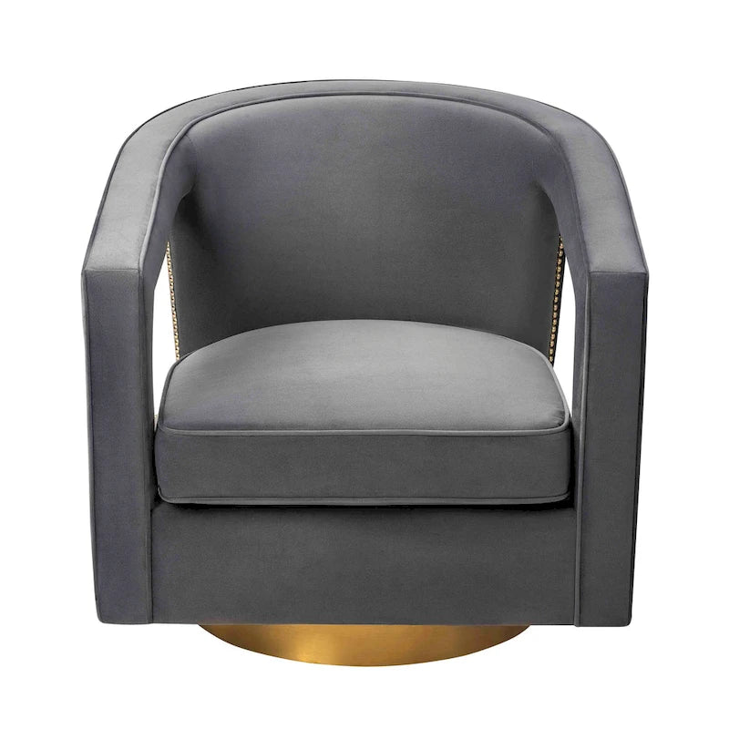 Modern Velvet Swivel Accent Chair