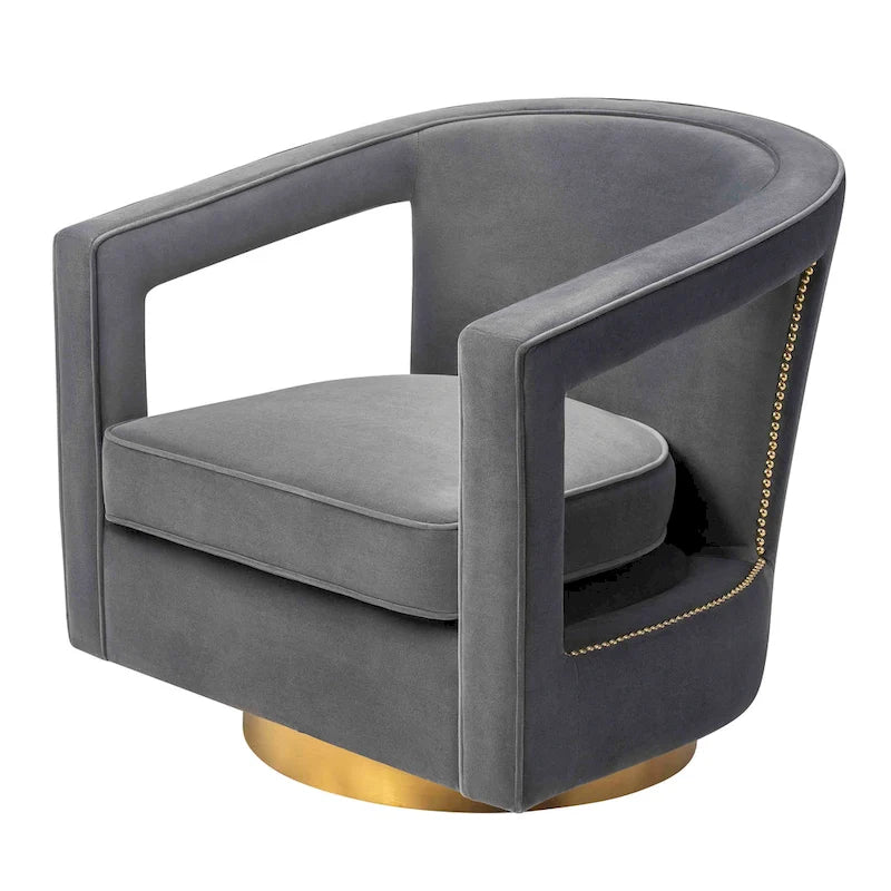 Modern Velvet Swivel Accent Chair