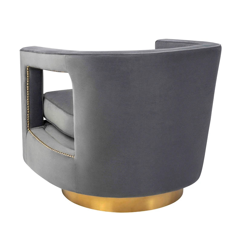 Modern Velvet Swivel Accent Chair