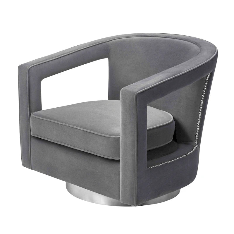 Modern Velvet Swivel Accent Chair