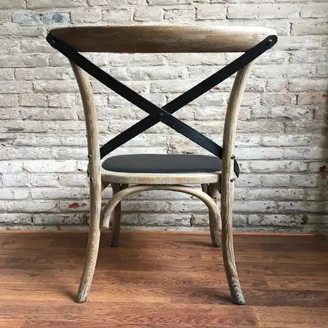 Cross Back Upholstered Dining Chair (Set of 2)