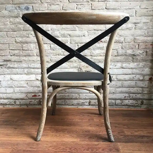Cross Back Upholstered Dining Chair (Set of 2)