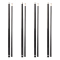 Set of 4 Matte Fiberglass Composite Pool Cues, 58-Inch, 2-Piece