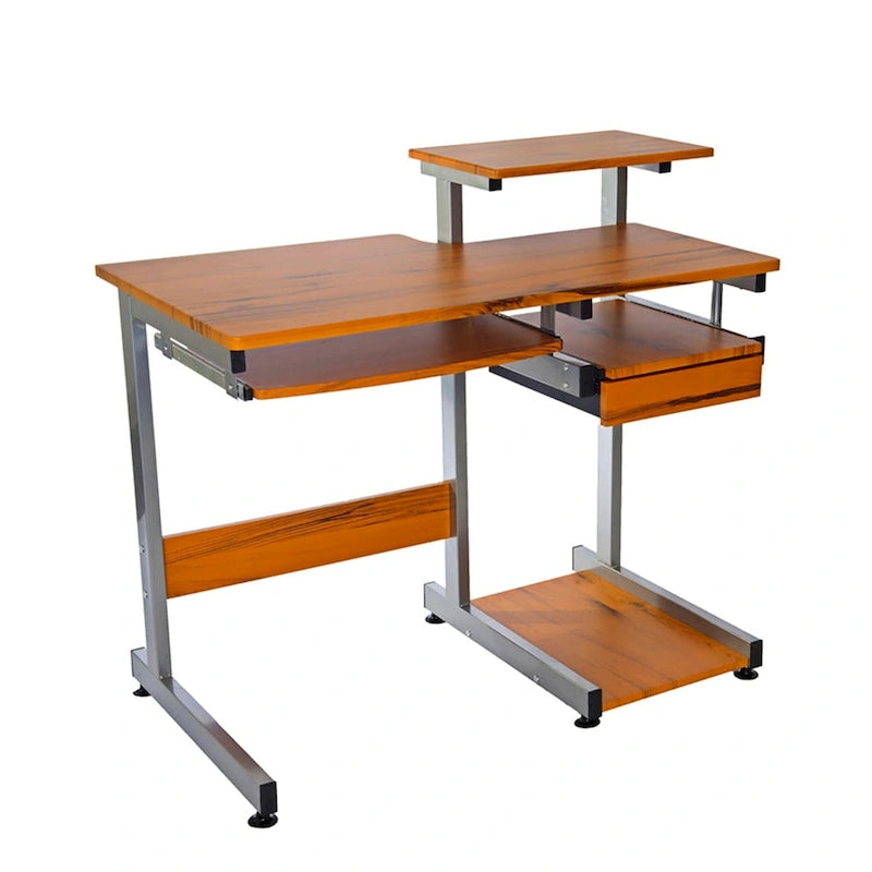 Computer Desk with Drawer and Pull-Out Keyboard Tray