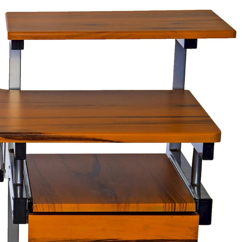 Computer Desk with Drawer and Pull-Out Keyboard Tray