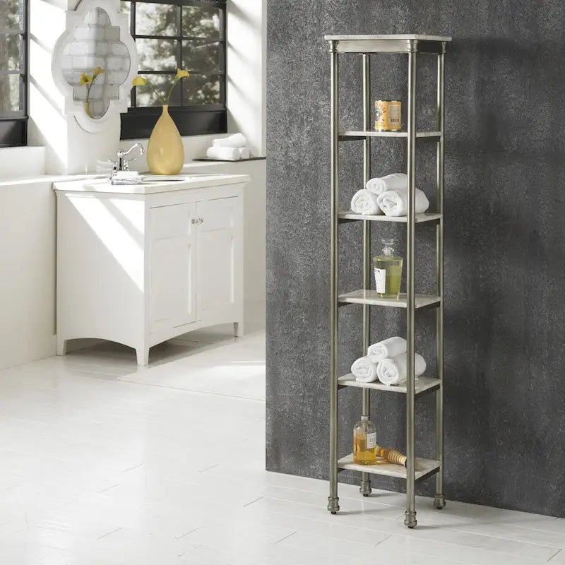 Home Styles 'The Orleans' Steel 6-tier Bathroom Storage Tower