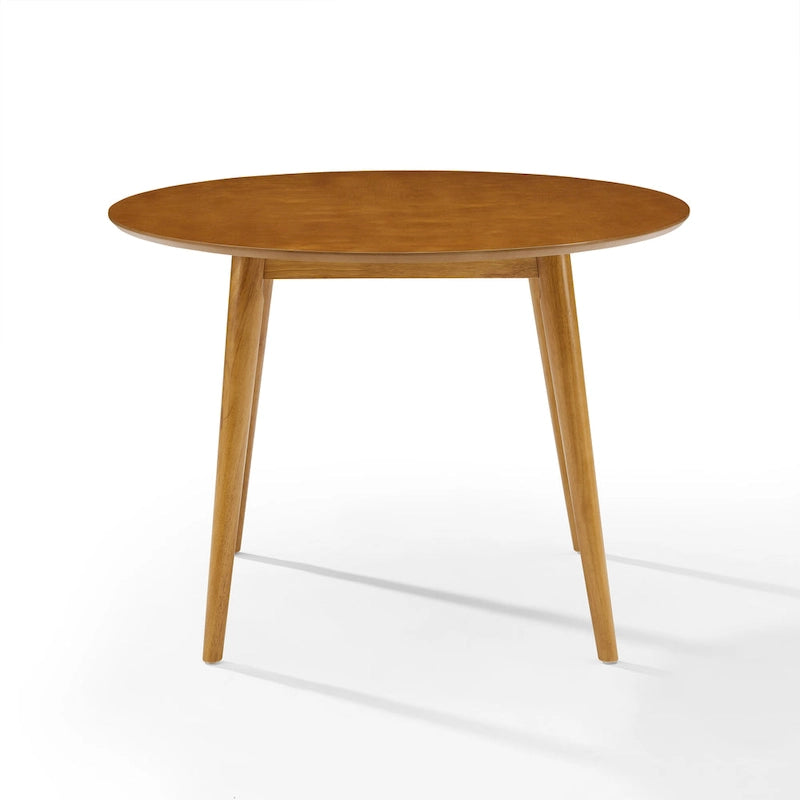 Mid-Century Modern Dining Table - Acorn Finish - 29.25H x 41.25W x 41.25D