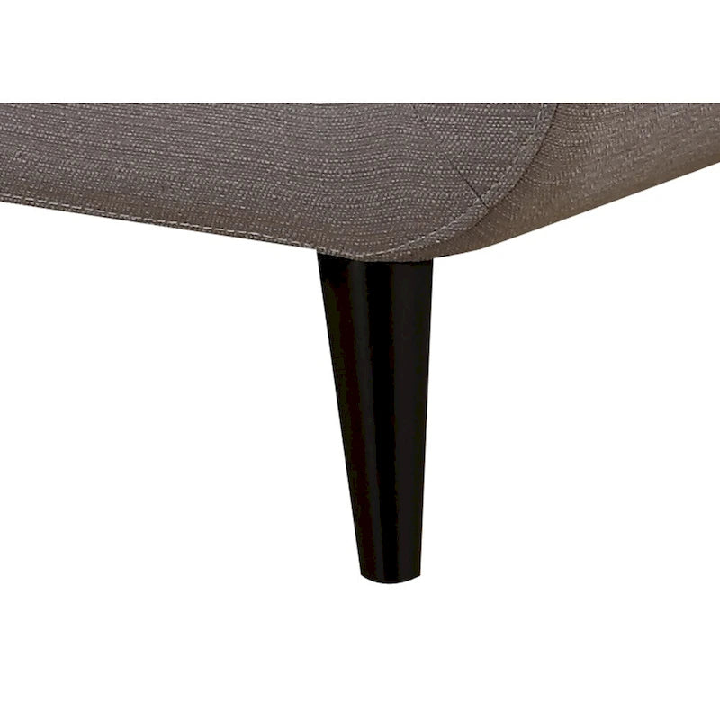 Mid-Century Modern Light Grey Tufted Sofa