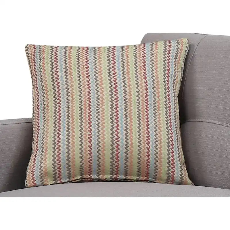 Mid-Century Modern Light Grey Tufted Sofa