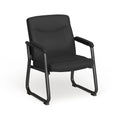 500 lb Capacity Padded Executive Reception Chair with Sled Base