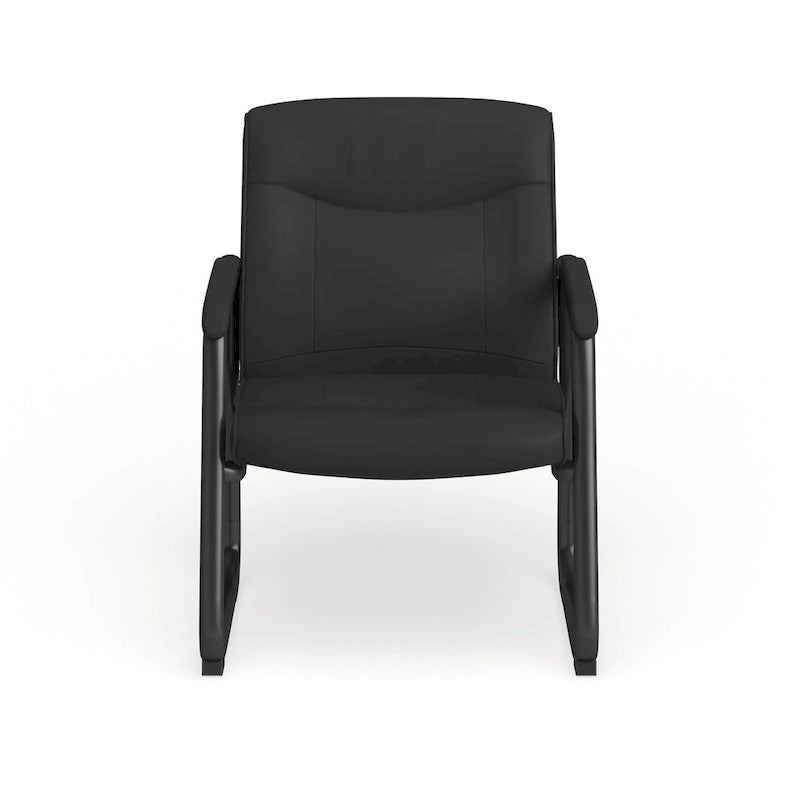 500 lb Capacity Padded Executive Reception Chair with Sled Base