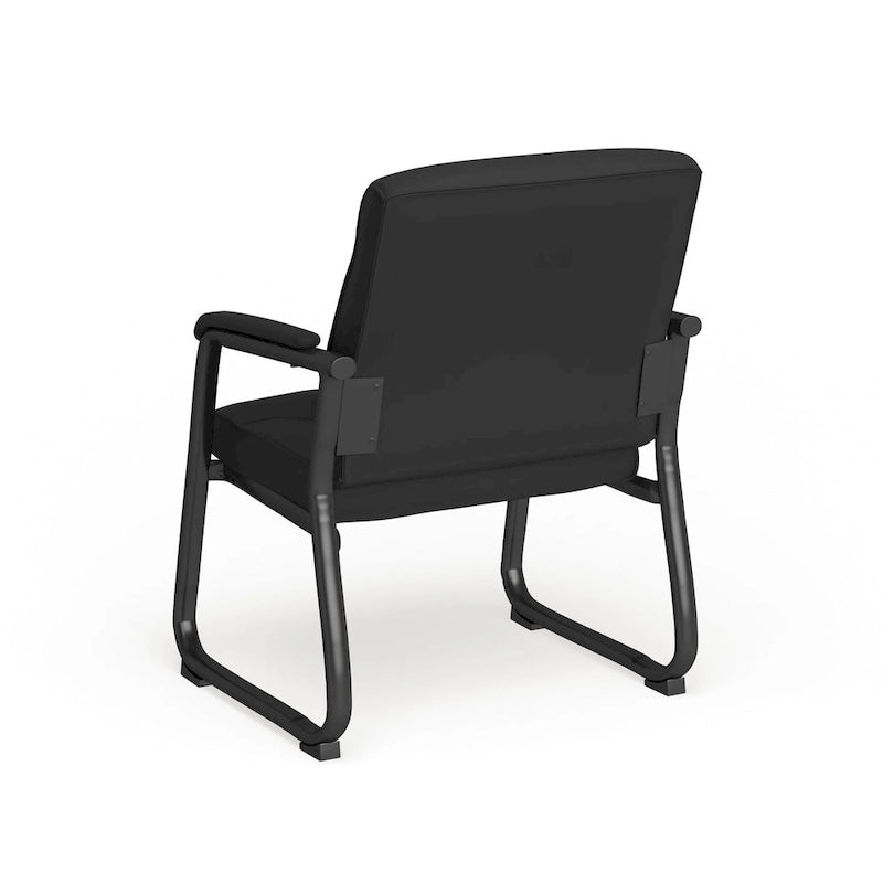 500 lb Capacity Padded Executive Reception Chair with Sled Base