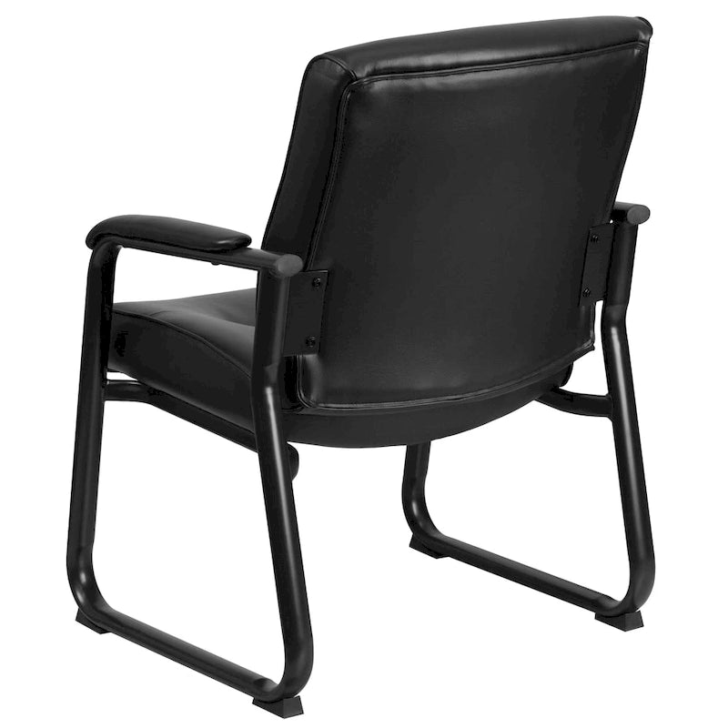500 lb Capacity Padded Executive Reception Chair with Sled Base