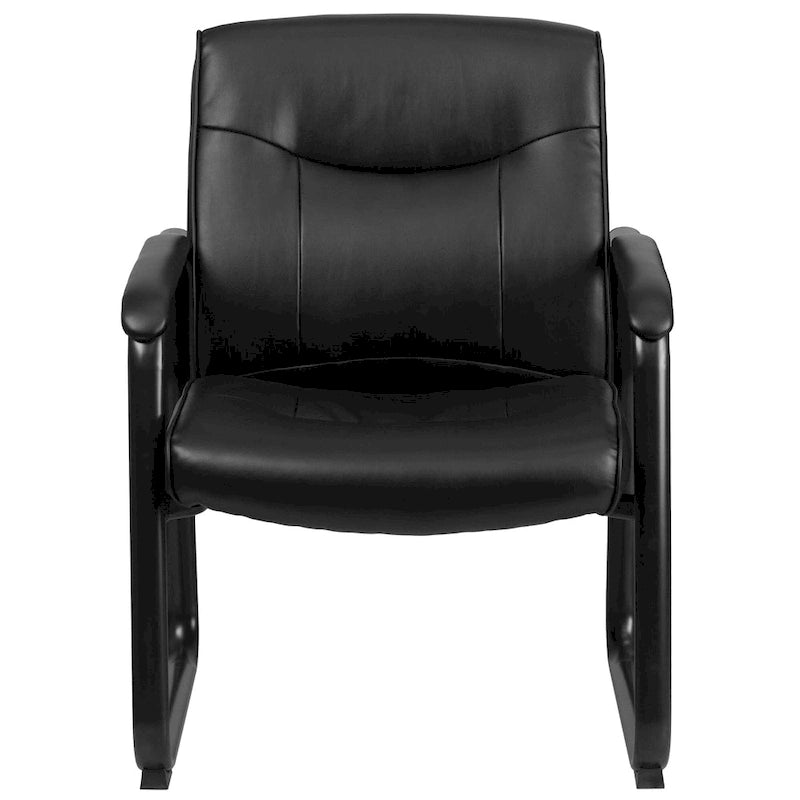 500 lb Capacity Padded Executive Reception Chair with Sled Base