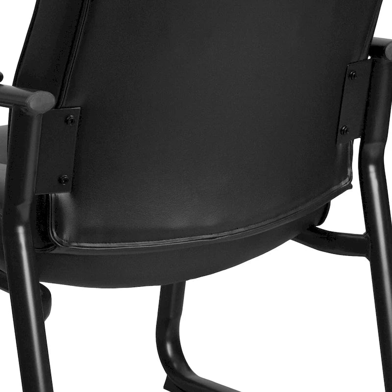500 lb Capacity Padded Executive Reception Chair with Sled Base