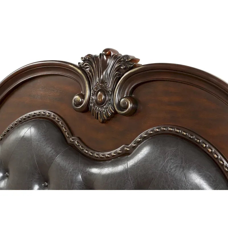 King Size Traditional Sleigh Bed in Cherry