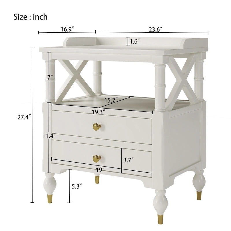 3-Piece Bedroom Set with Curved Linen Upholstered King Bed and Two Nightstands