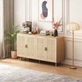 62.20 Modern Sideboard Cabinet with Four Rattan Doors