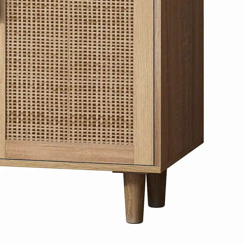 62.20 Modern Sideboard Cabinet with Four Rattan Doors