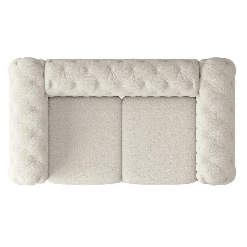 Tufted Velvet Loveseat