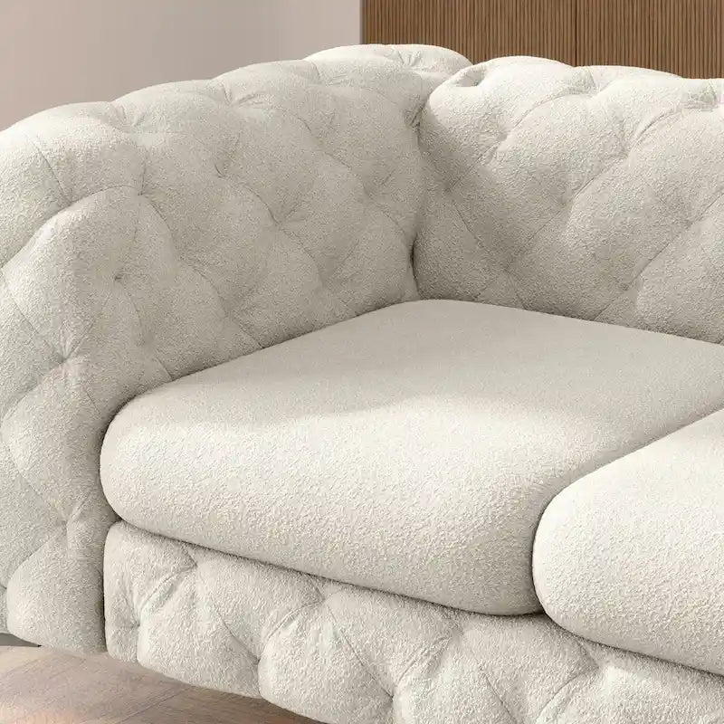 Tufted Velvet Loveseat