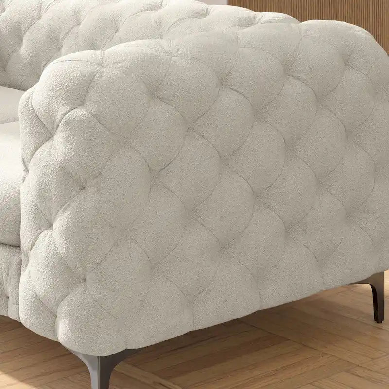 Tufted Velvet Loveseat