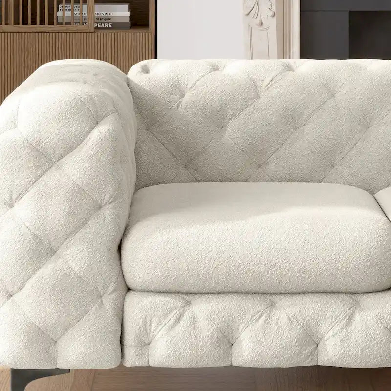Tufted Velvet Loveseat
