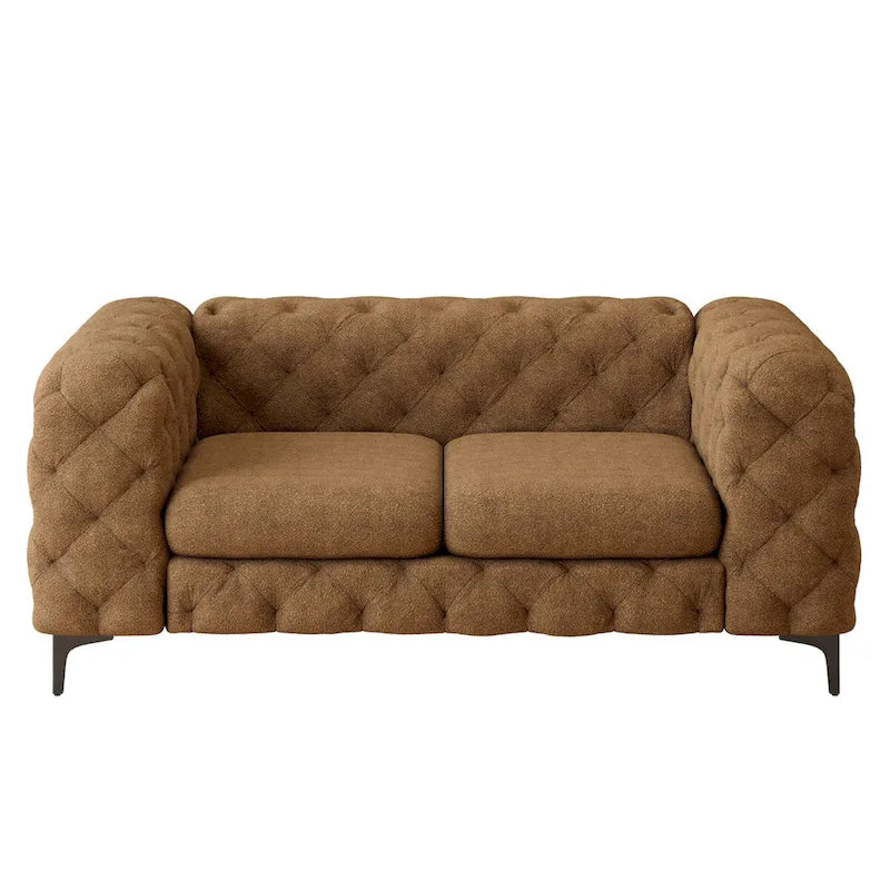 Tufted Velvet Loveseat