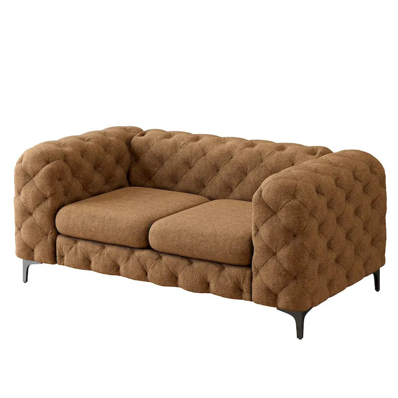 Tufted Velvet Loveseat