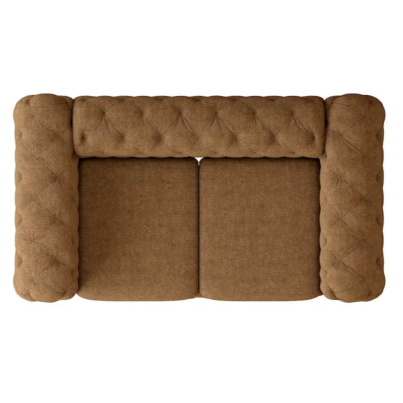 Tufted Velvet Loveseat
