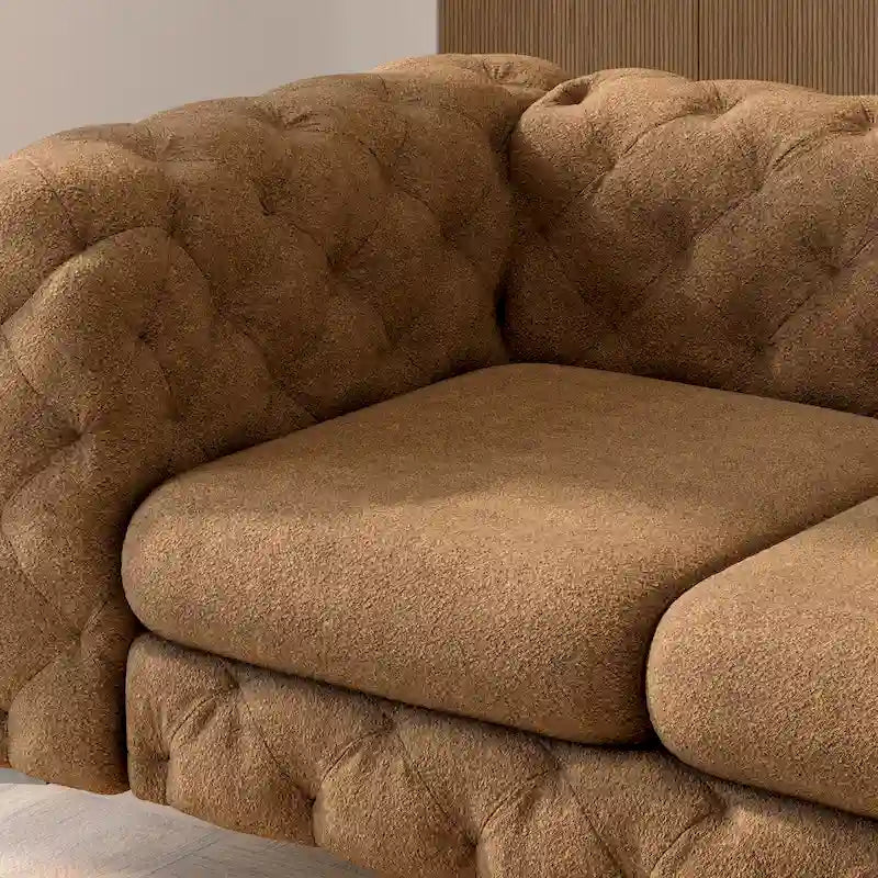 Tufted Velvet Loveseat
