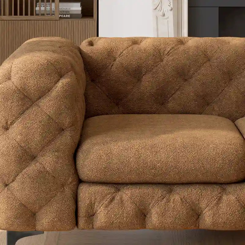 Tufted Velvet Loveseat