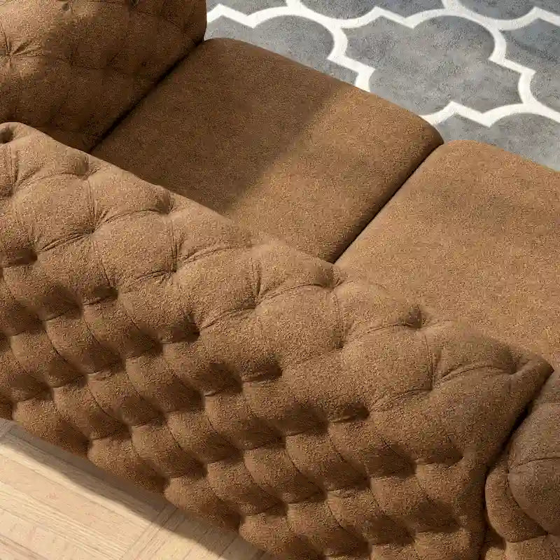 Tufted Velvet Loveseat