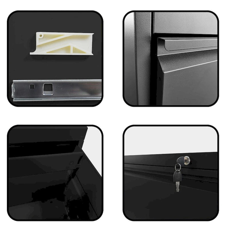 2-Drawer Steel Lateral File Cabinet with Lock