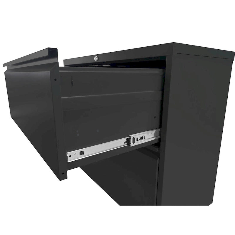 2-Drawer Steel Lateral File Cabinet with Lock