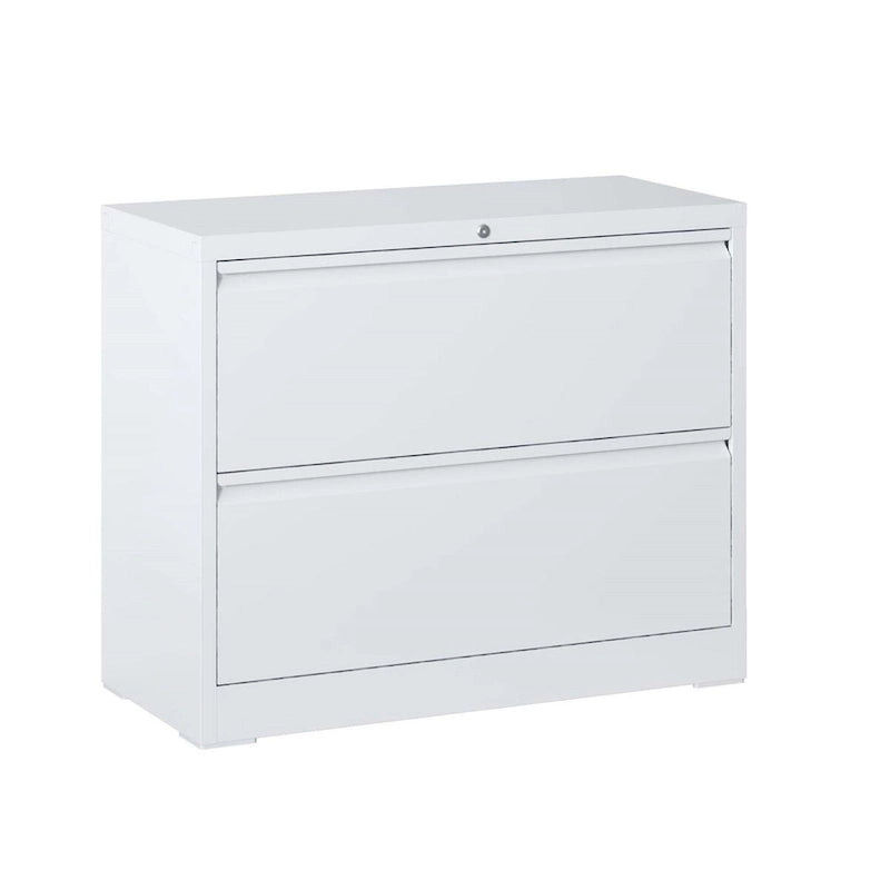 2-Drawer Steel Lateral File Cabinet with Lock